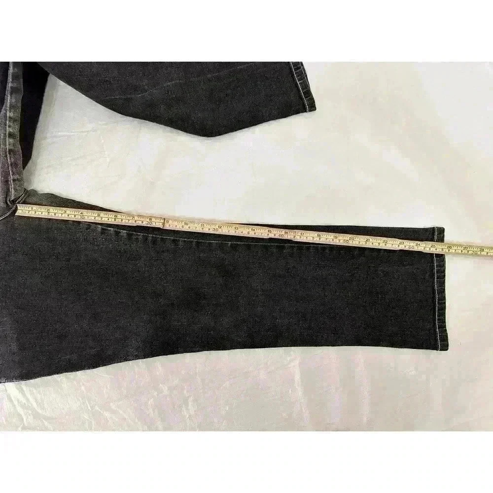 FUBU Collection Y2K Womens Size 7/8 Black Pants Jeans Logo - Picture 12 of 12